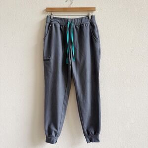 FIGS Zamora Jogger Men Size L Tall Gray Excellent Scrub Pants Cargo Drawstring